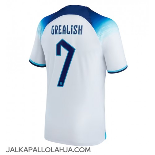 Englanti Jack Grealish #7 Kopio Koti Pelipaita MM-kisat 2022 Lyhyet Hihat